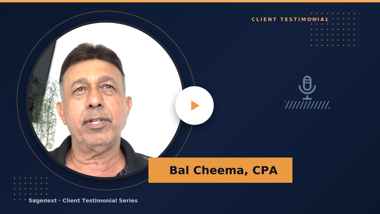 Bal Cheema video testimonial