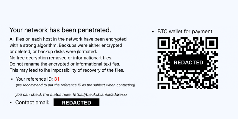 Ransom demand